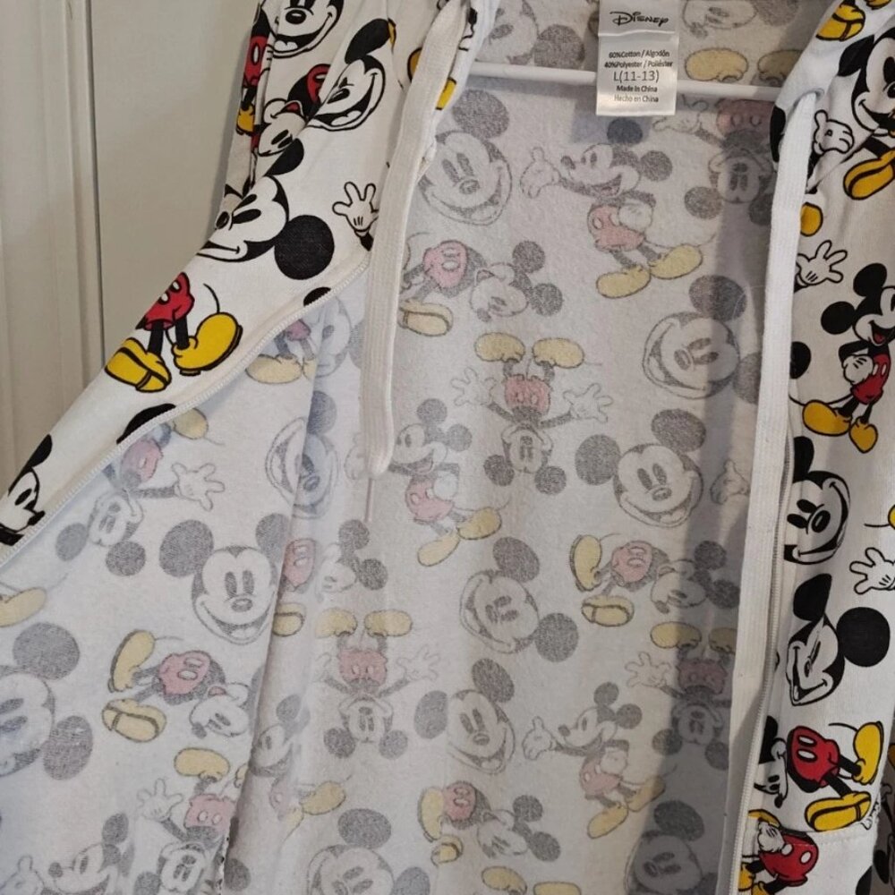women Junior Disney Hooded shacket Zip Up size Large 11-13 - Picture 6 of 6